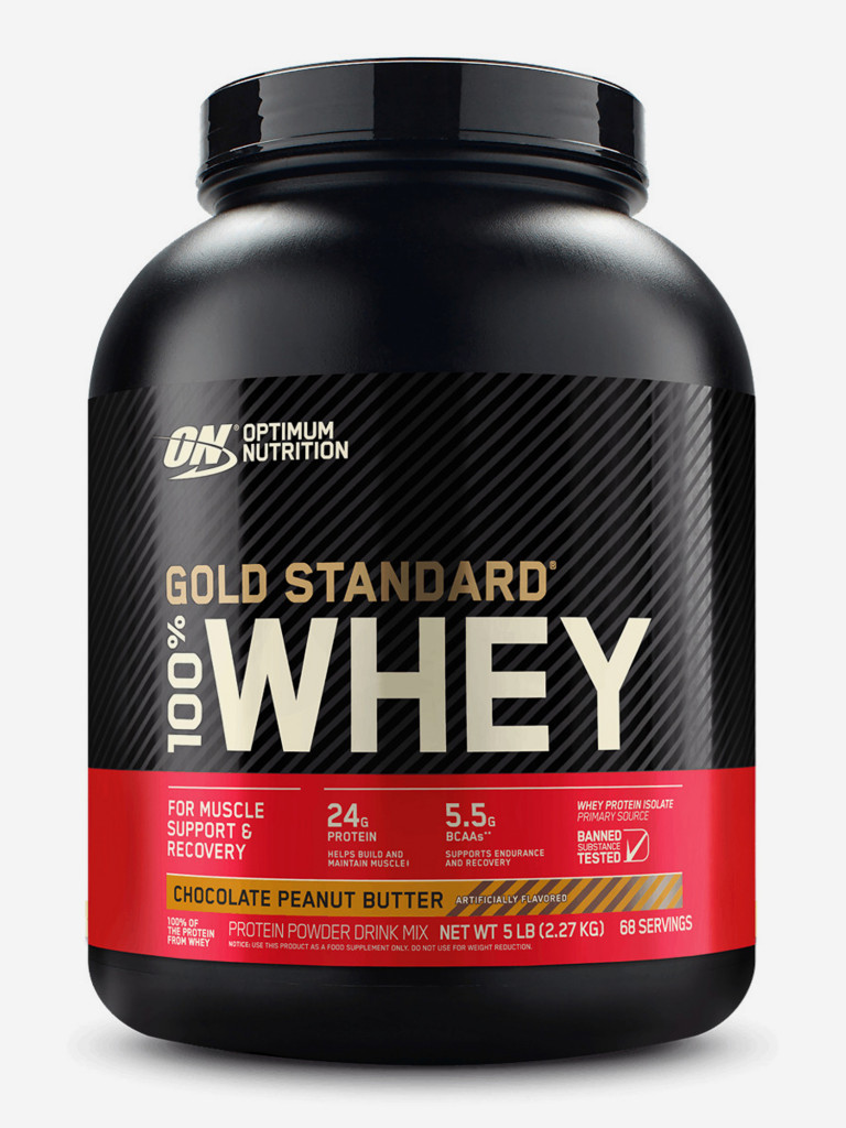 Протеин Optimum Nutrition Gold Standard Whey, 2270 г, Шоколадно, арахисовое масло
