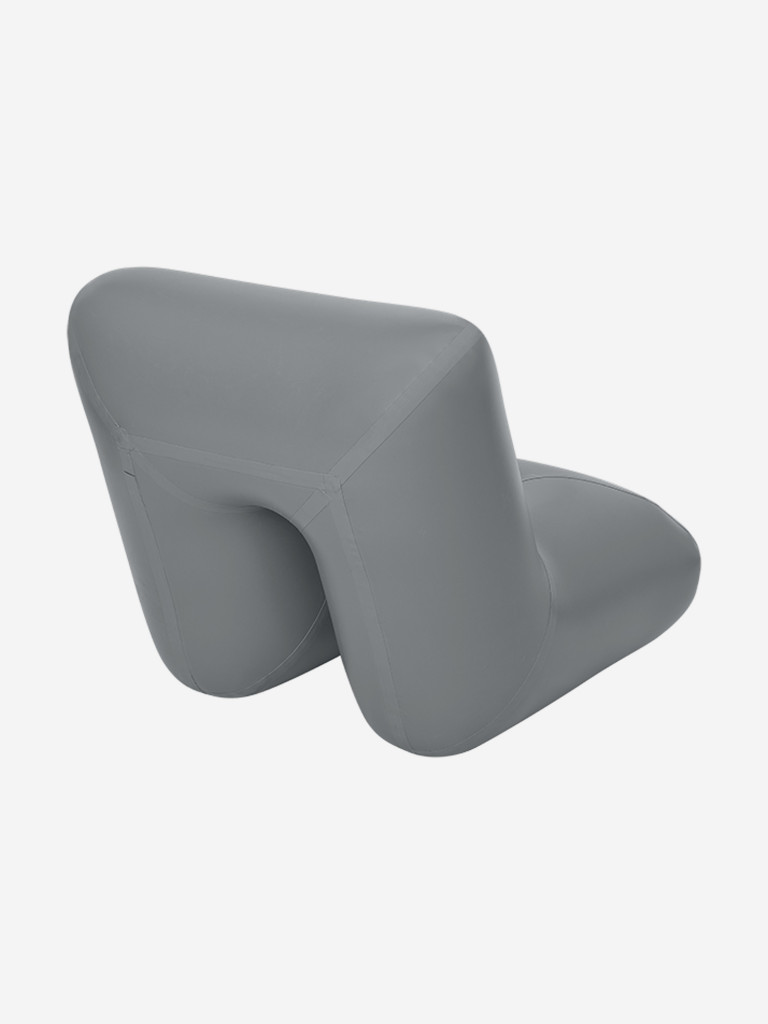 Надувное кресло в лодку ПВХ серое