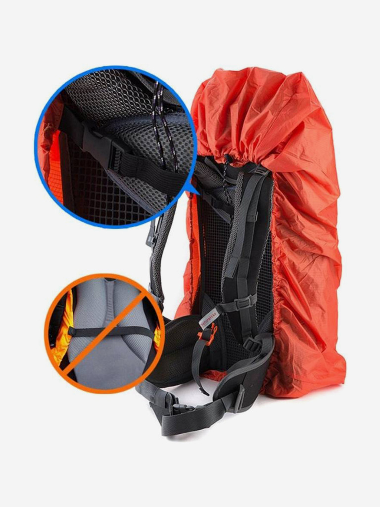 Накидка на рюкзак Naturehike NH15Y001-Z M 30-50L голубая