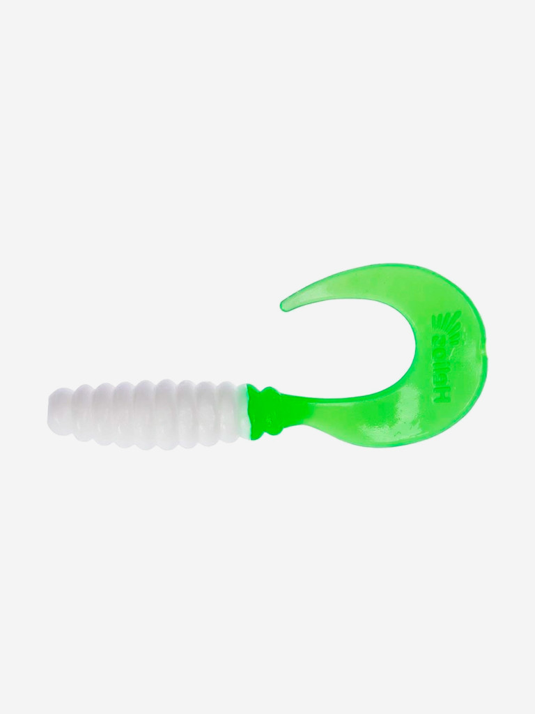 Мягкая приманка Helios Credo, 2,35'' / 6 см, White & Green, 100 шт (HS-10-016-N)