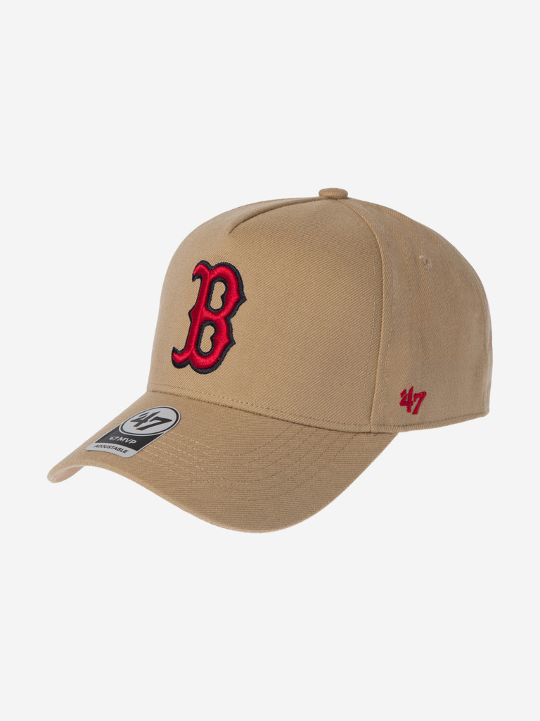 Бейсболка 47 BRAND B-REPDT02WBP-KH Boston Red Sox MLB (бежевый)