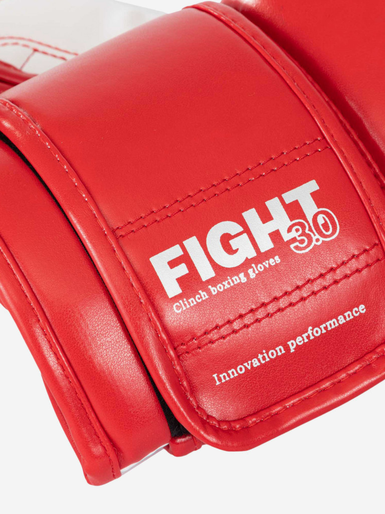Перчатки боксерские Clinch Fight 3.0 красно-белые