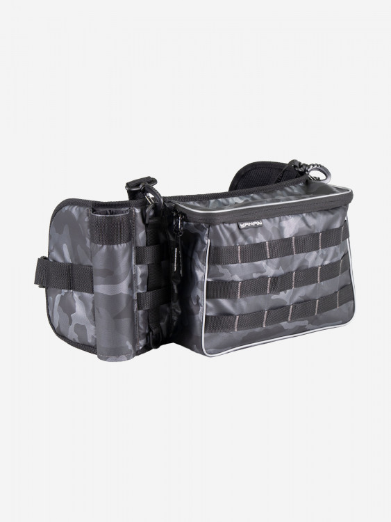 Сумка рыболовная поясная Yaman Fishing Belt Bag, 74х22х10 см, цвет серый камуфляж, без коробок.