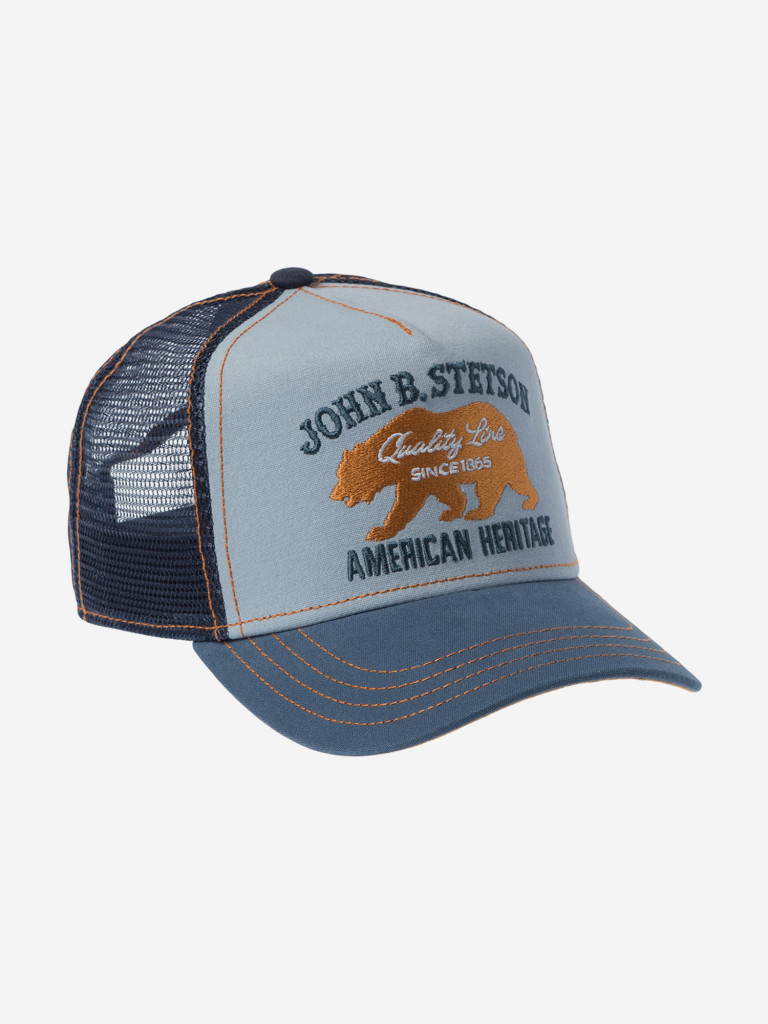 Бейсболка с сеточкой STETSON 7751101K TRUCKER CAP BEAR (голубой)