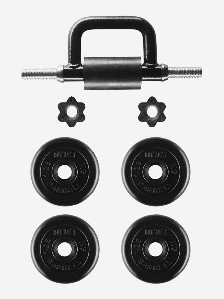 Гиря разборная BARBELL ATLET 9 кг Арт.2 Черная