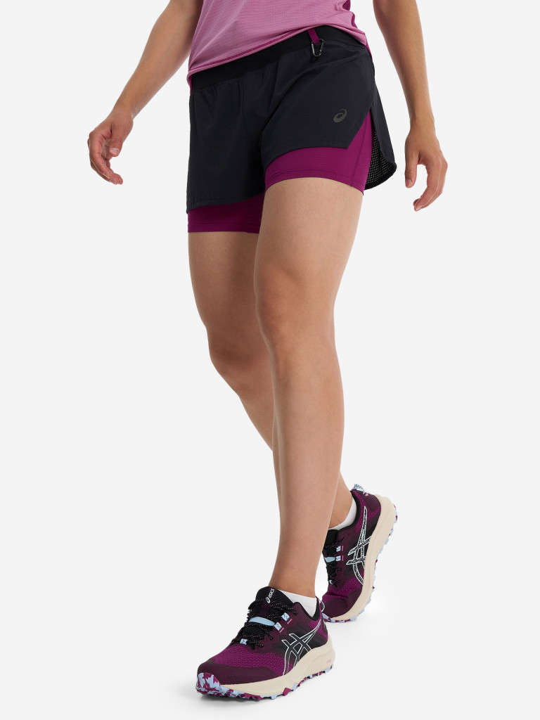 Шорты женские ASICS Fujitrail 2-n-1