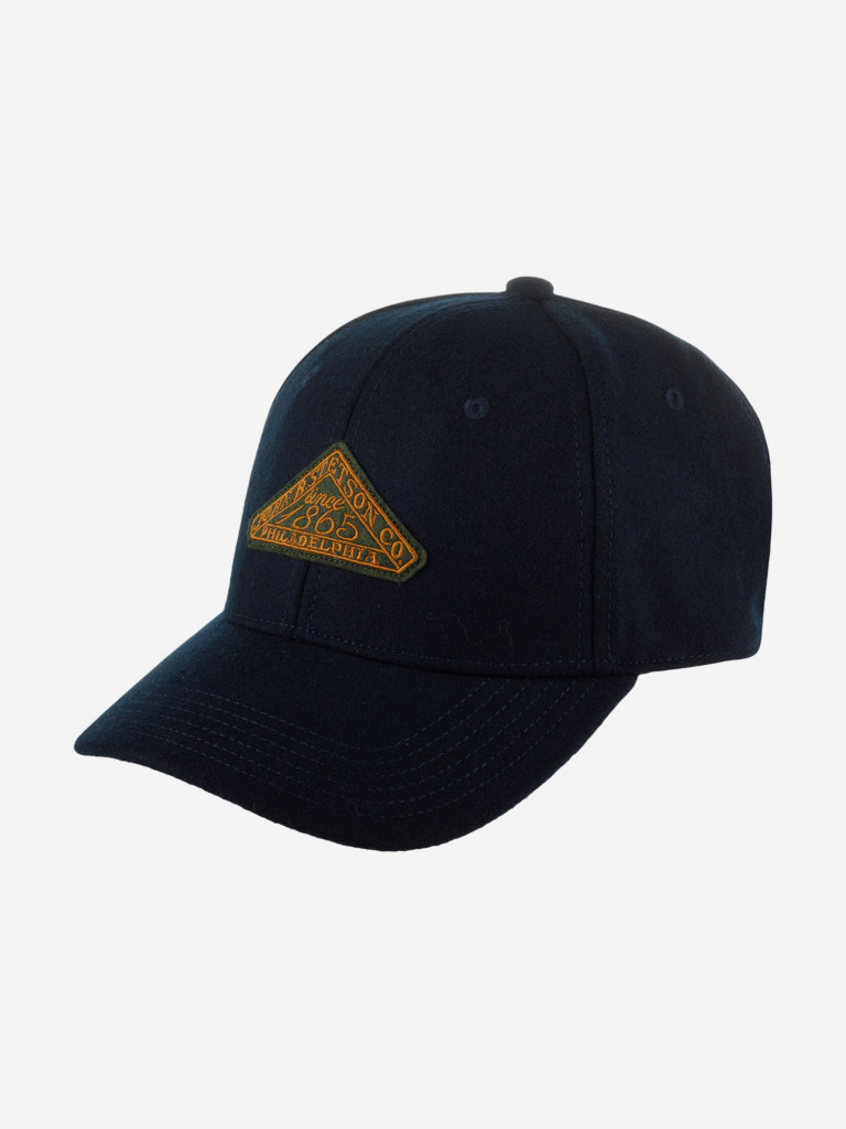 Бейсболка STETSON 7720104 BASEBALL CAP VINTAGE LOGO PATCH WOOL (синий)