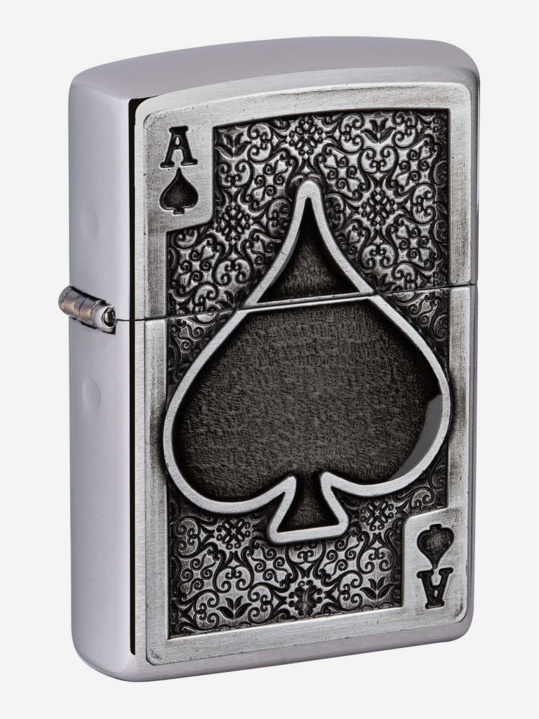 Зажигалка бензиновая ZIPPO 49637 Ace Of Spades Emblem