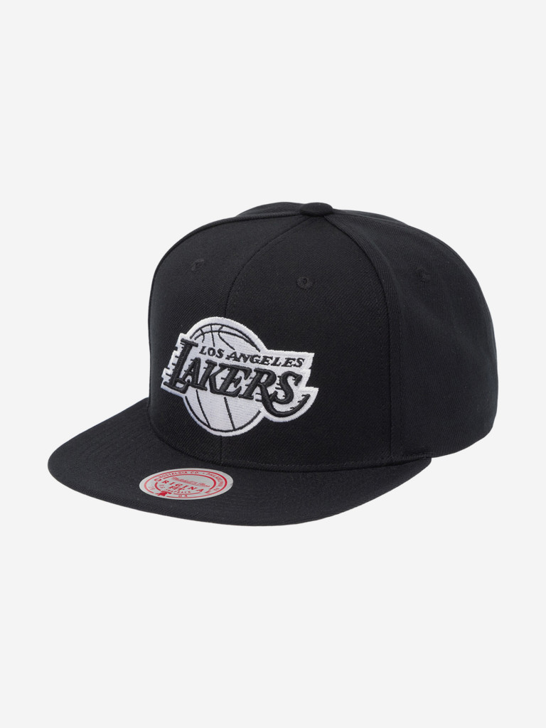 Бейсболка с прямым козырьком MITCHELL NESS HS8547-LALBLCK Los Angeles Lakers NBA (черный)