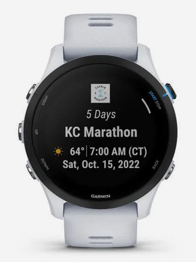 Часы Garmin Forerunner 255 Music с белым ремешком 010-02641-31 белый/черный  цвет — купить за 49990 руб. со скидкой 16 %, отзывы в интернет-магазине  Спортмастер