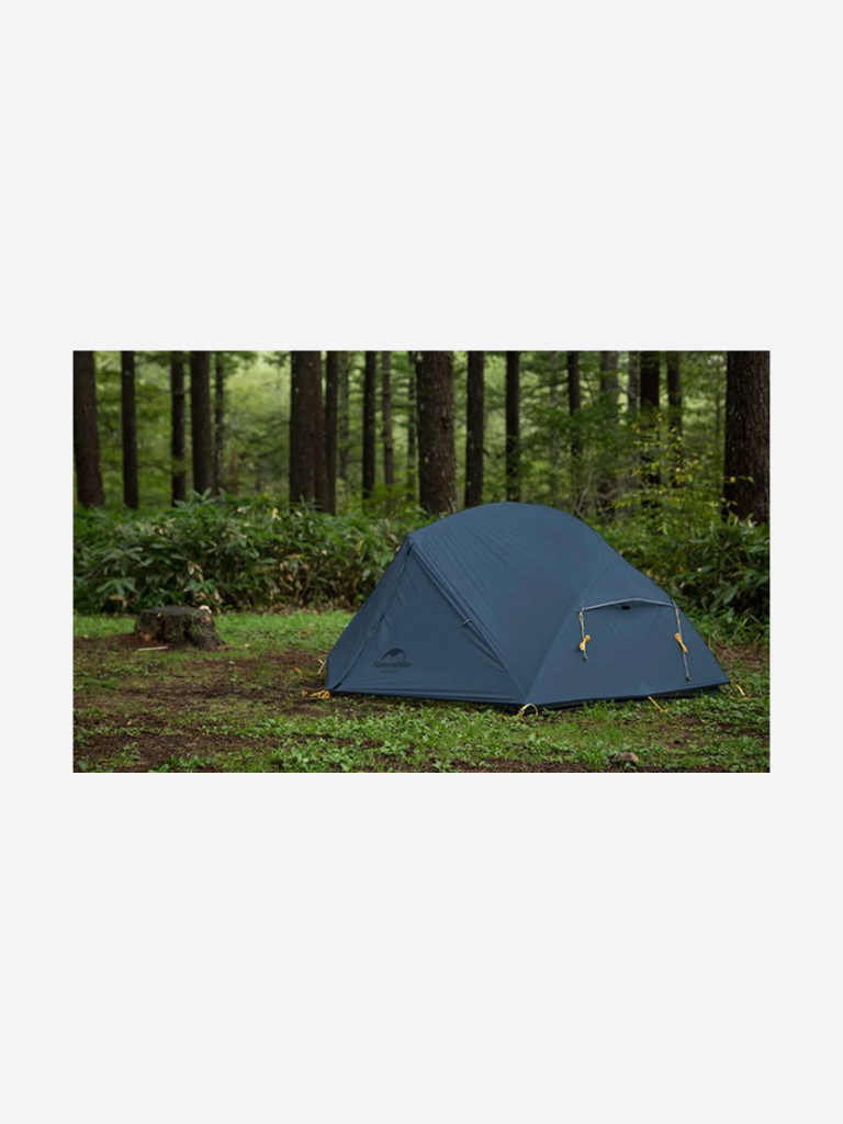 Палатка Naturehike Mongar 2-местная, алюминиевый каркас, сверхлегкая, синяя