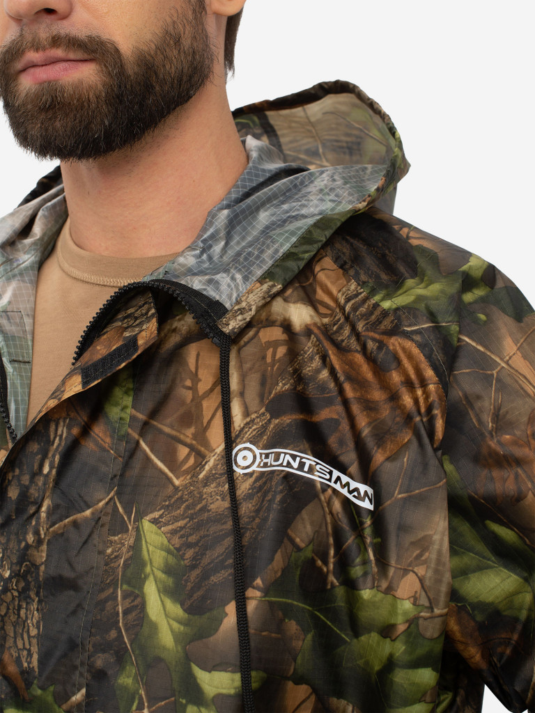 Плащ мужской Huntsman ВВЗ для рыбалки и охоты, ткань таффета 3000 мм вод.ст.