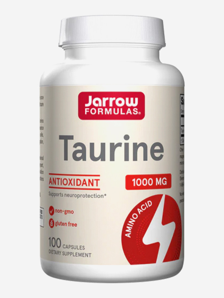 Бад, аминокислота, таурин 1000 мг, энергия и выносливость, Jarrow Formulas Taurine 1000 mg 100 caps
