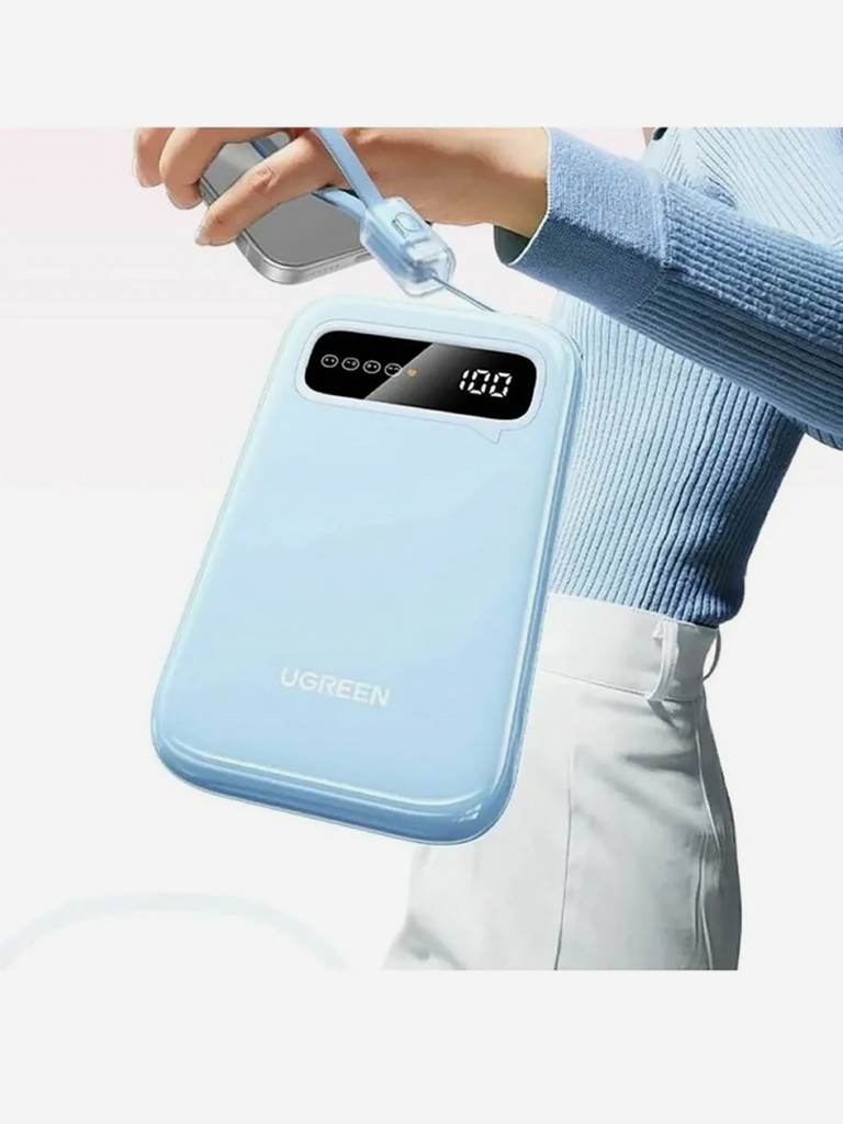 Внешний аккумулятор UGREEN CD384 (45423B) 10000mAh Mini Quick Charging 20W Power Bank. Ц