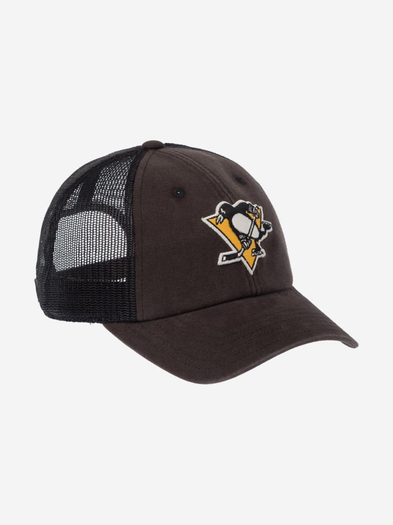 Бейсболка с сеточкой AMERICAN NEEDLE SMU704A-PPN Pittsburgh Penguins Raglan Bones NHL (черный)