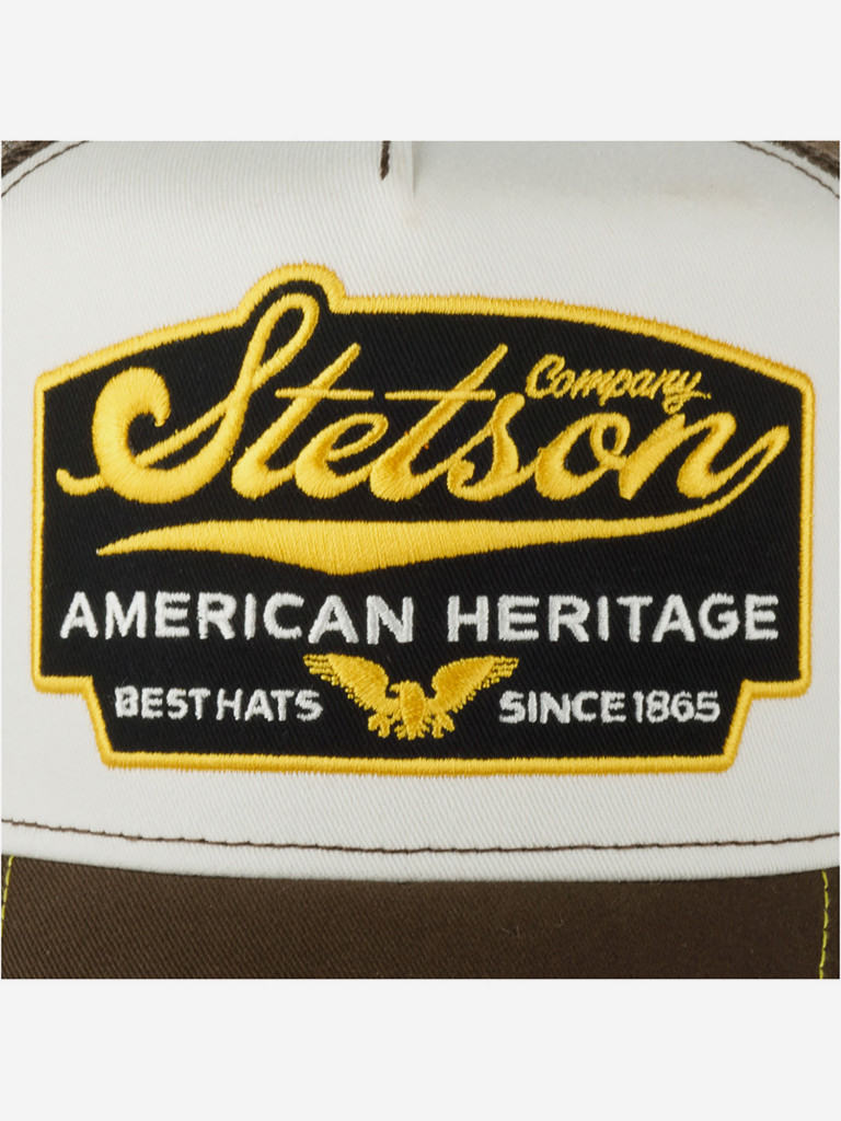 Бейсболка с сеточкой STETSON 7751103 TRUCKER CAP AMERICAN HERITAGE (коричневый)