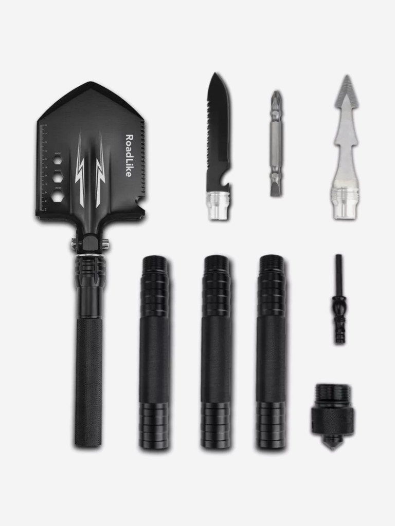 Лопата туристическая многофункциональная RoadLike RLM01 черный