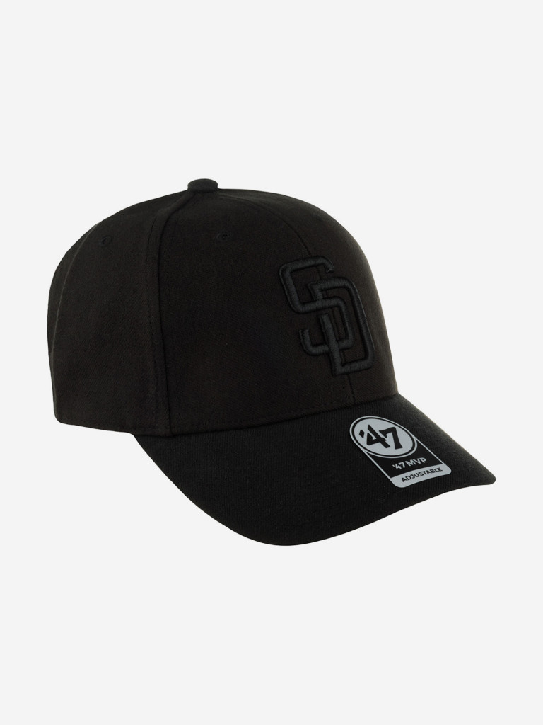 Бейсболка 47 BRAND B-MVP21WBV-BKB San Diego Padres MLB (черный)
