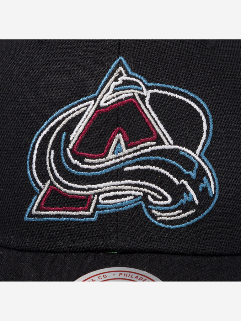 Бейсболка MITCHELL NESS HP9572-CAVBLCK Colorado Avalanche NHL (черный)