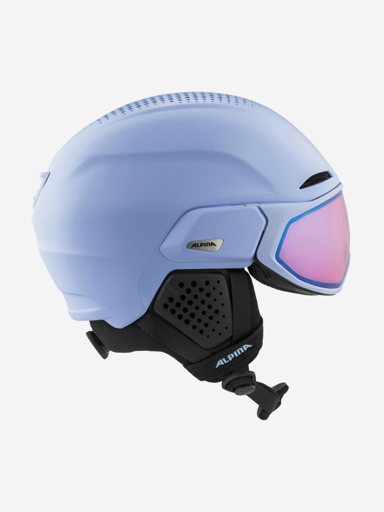 Горнолыжный шлем с визором Alpina Oro Qv Mips Lilac Matt