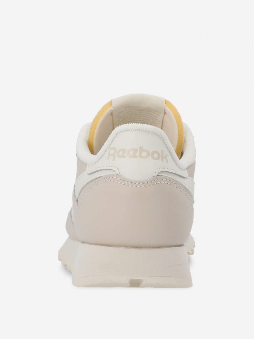 фото Кроссовки женские reebok classic leather, бежевый