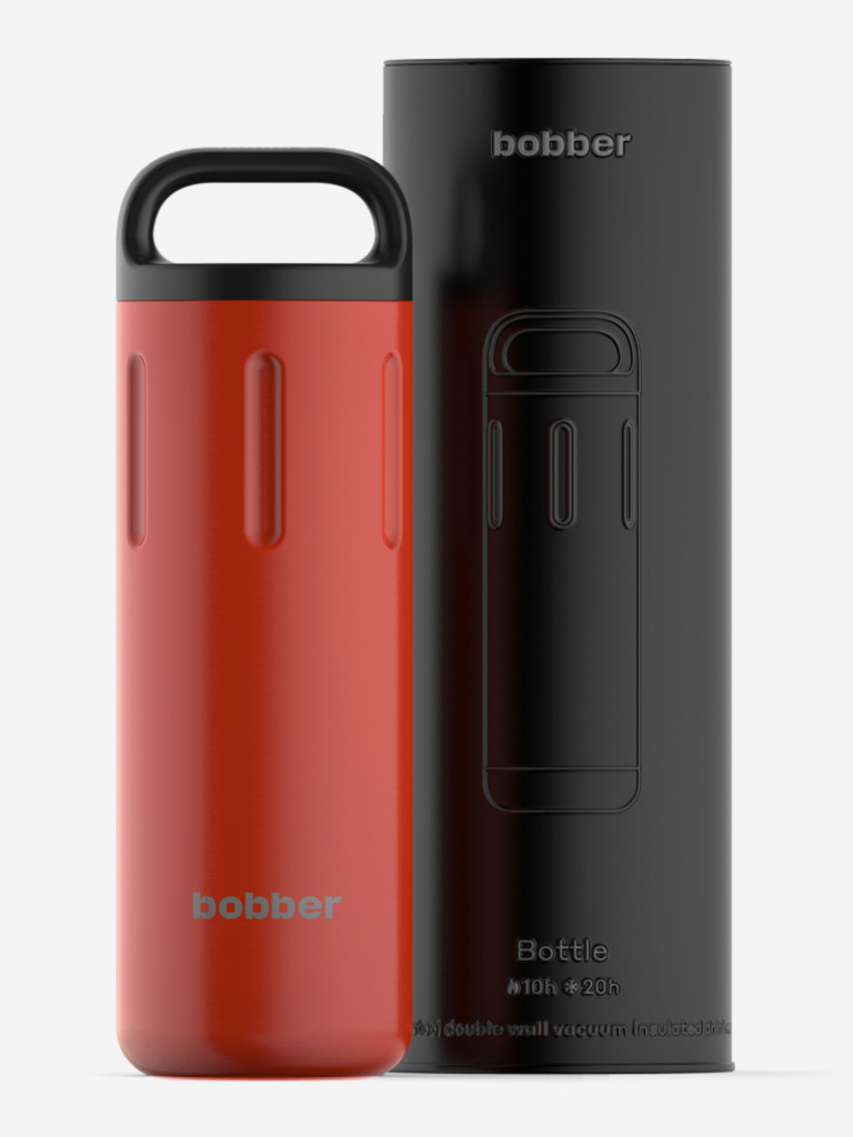 Термокружка BOBBER Bottle с ручкой 770 мл, тепло до 10 часов, красный