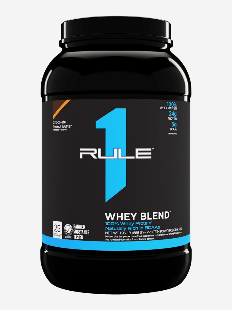 Протеин Rule 1 Whey Blend, 888 г, Шоколадно-арахисовое масло