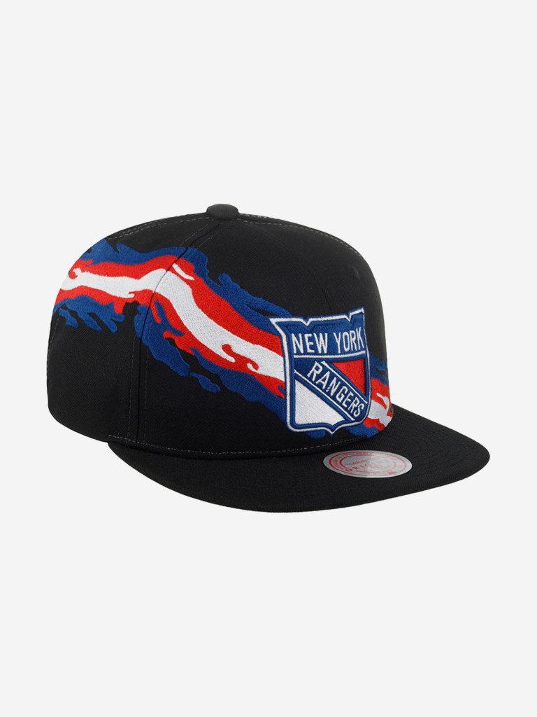 Бейсболка с прямым козырьком MITCHELL NESS 6HSSSH22087-NYABLCK New York Rangers NHL