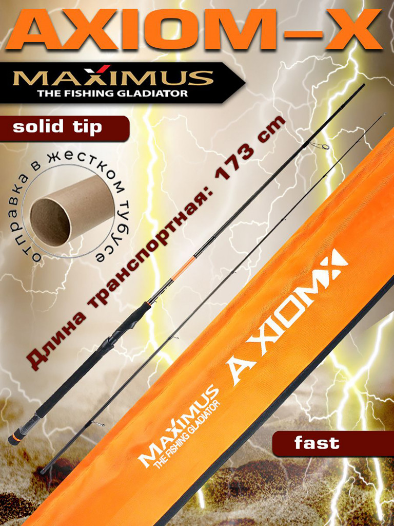 Спиннинг для рыбалки Maximus AXIOM-X 33H 3,3m 15-55g