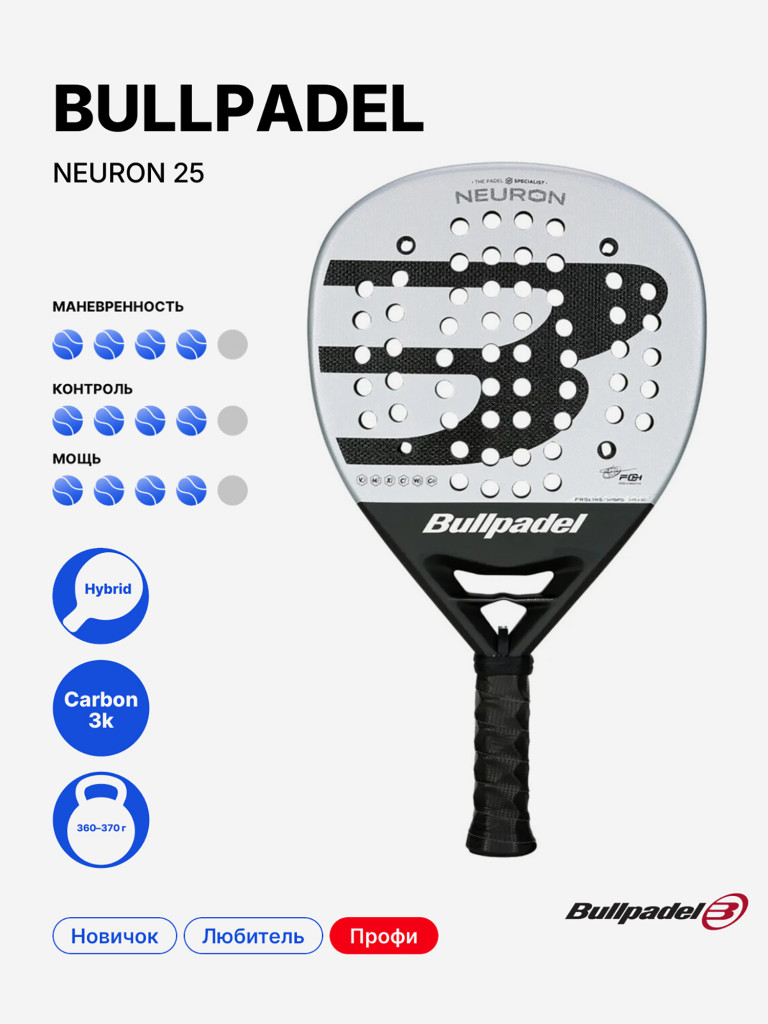 Ракетка для падела Bullpadel Neuron 25 Pro Line