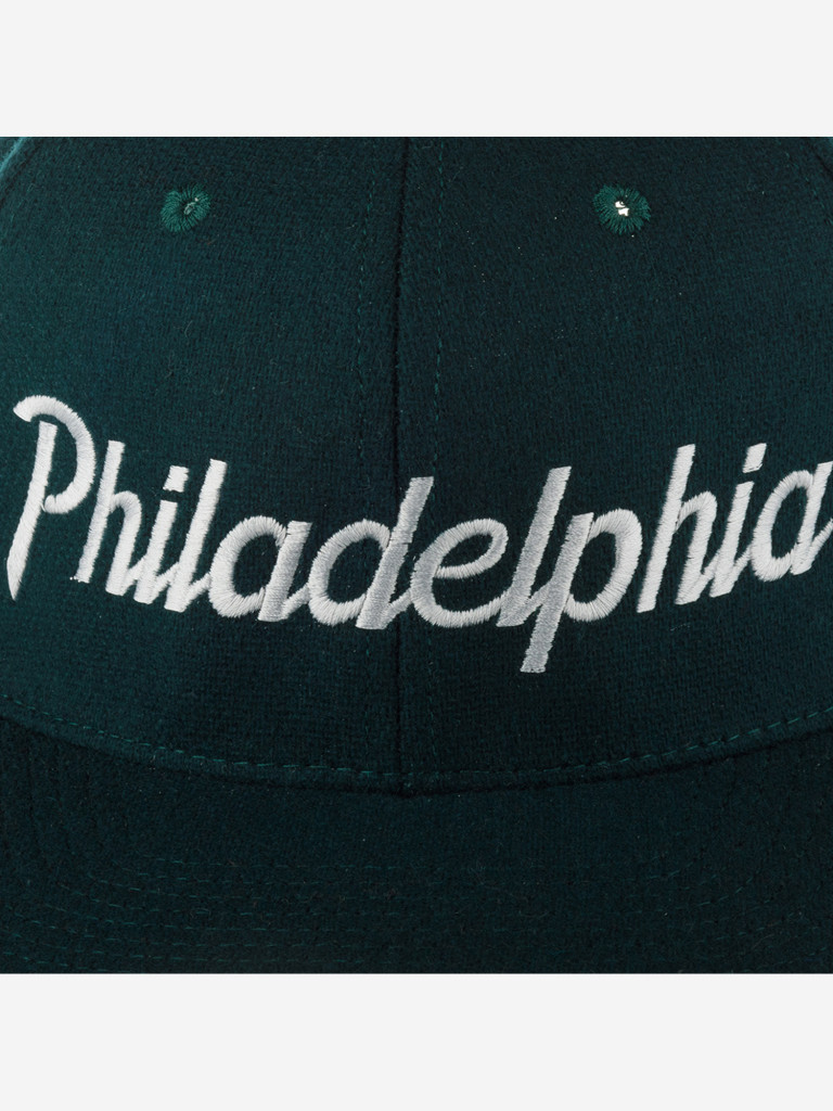 Бейсболка с прямым козырьком HOOD 100-MWL002-PA010-FR Philadelphia (зеленый)