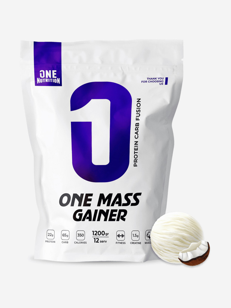 Гейнер, One Nutrition, 1200 г, кокос
