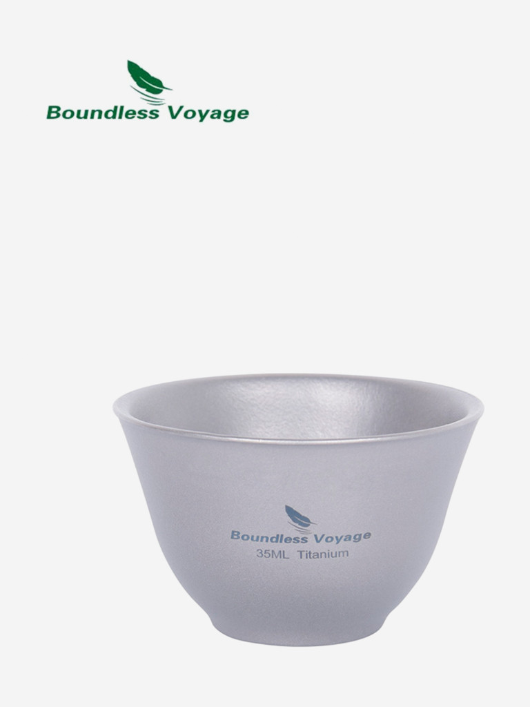 Двустенная титановая пиала для чая Гунфу Boundless Voyage 35 мл
