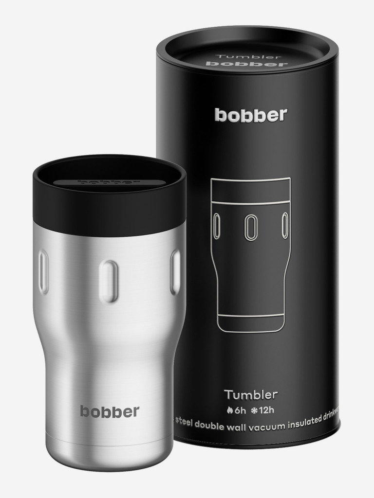 Термокружка вакуумная BOBBER Tumbler 350 мл, крышка 360, тепло до 6 часов, матовый