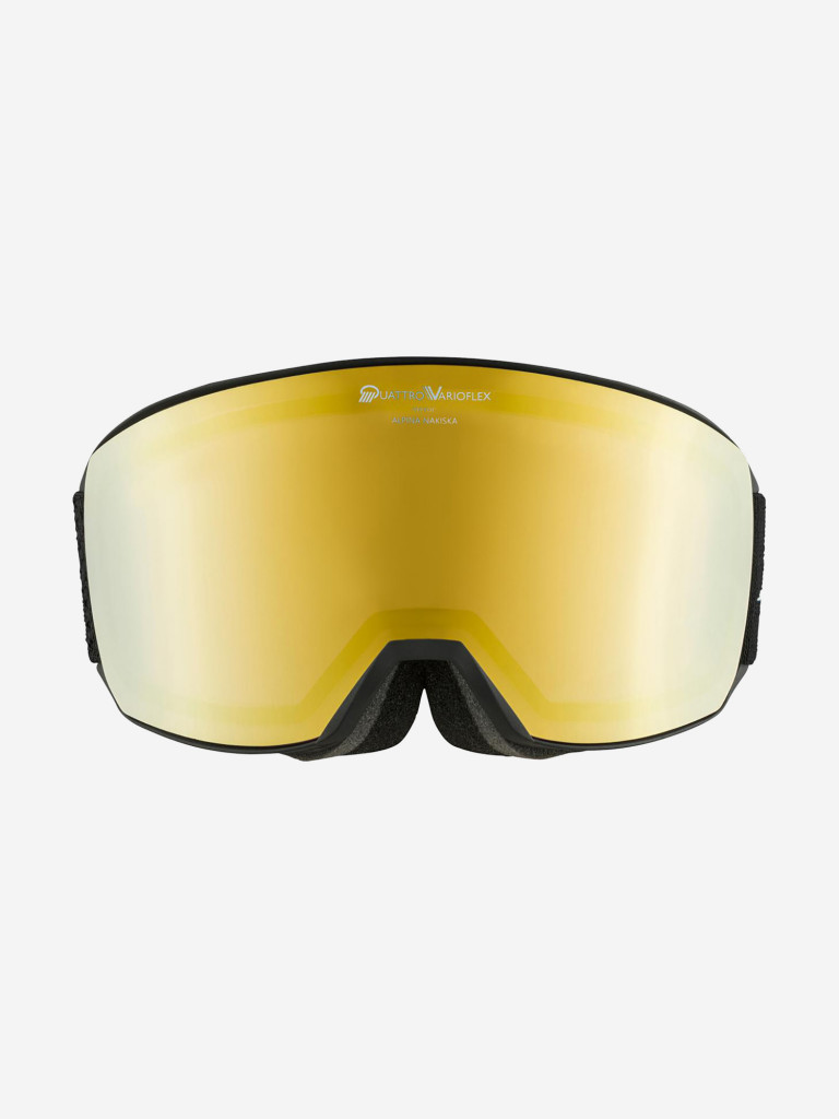Горнолыжные очки Alpina Nakiska Qv black matt/Qv gold S2