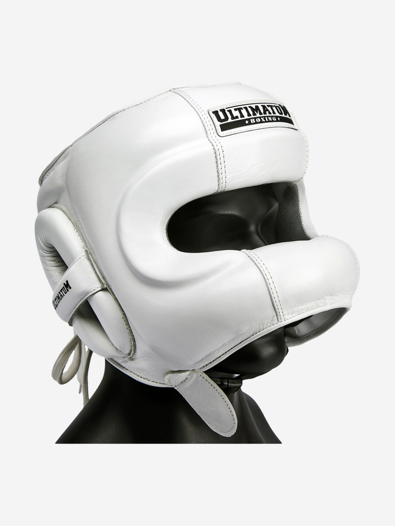 Боксёрский шлем с бампером ULTIMATUM BOXING GEN3FACEBAR WHITEFORCE