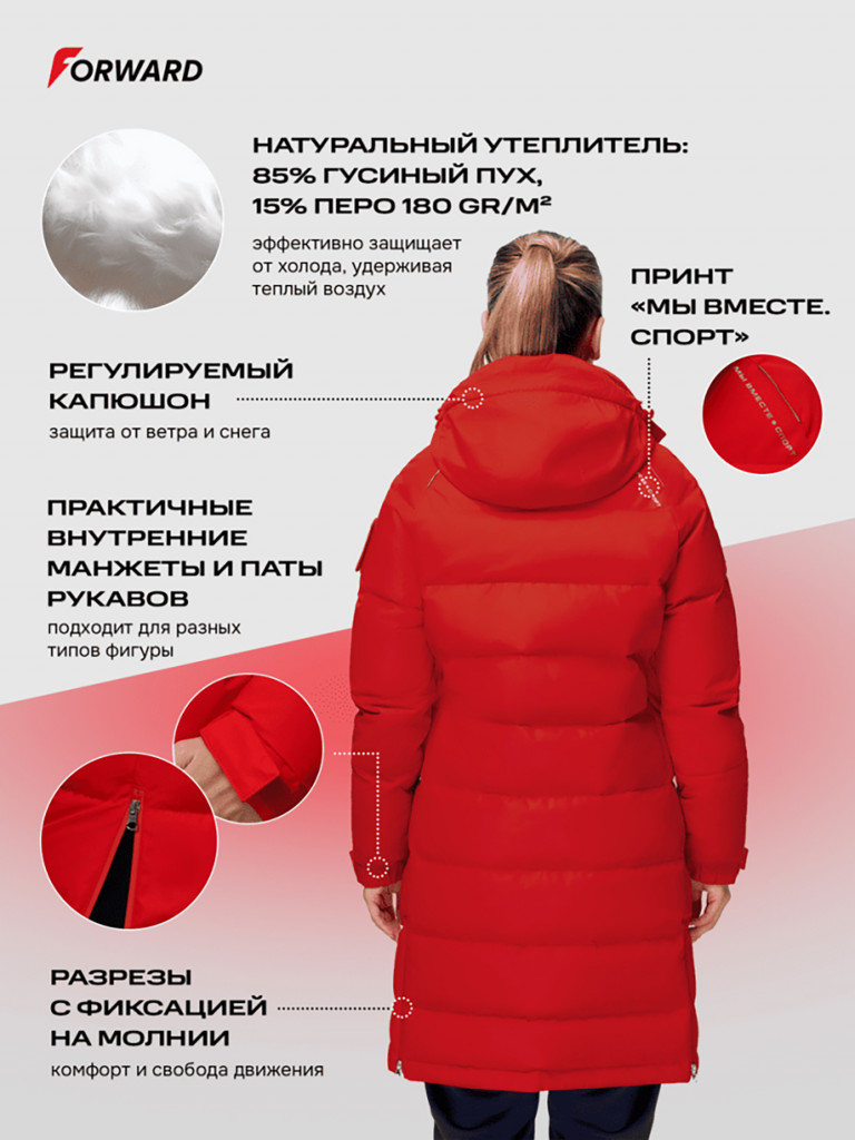 Куртка пуховая женская Forward
