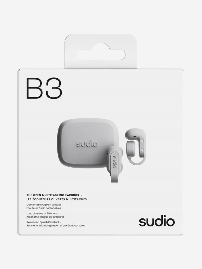 Беспроводные наушники Sudio B3 Open-Ear TWS Earbuds, цвет: белый
