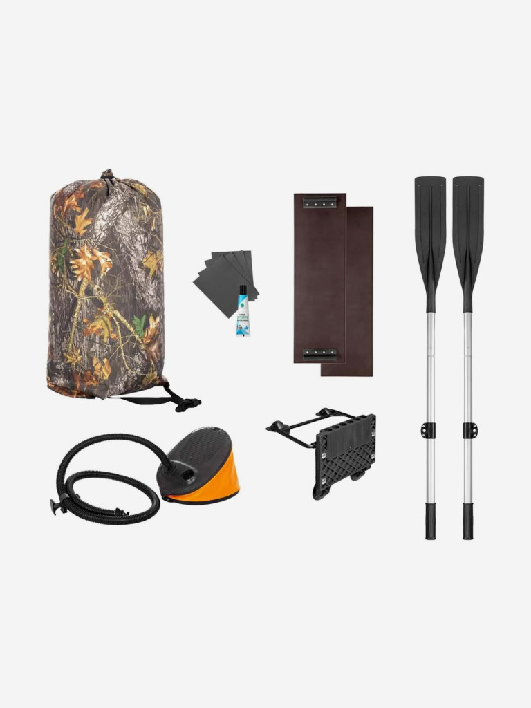 Лодка надувная для рыбалки Тонар Шкипер А280НТ надувное дно, навесной транец серый