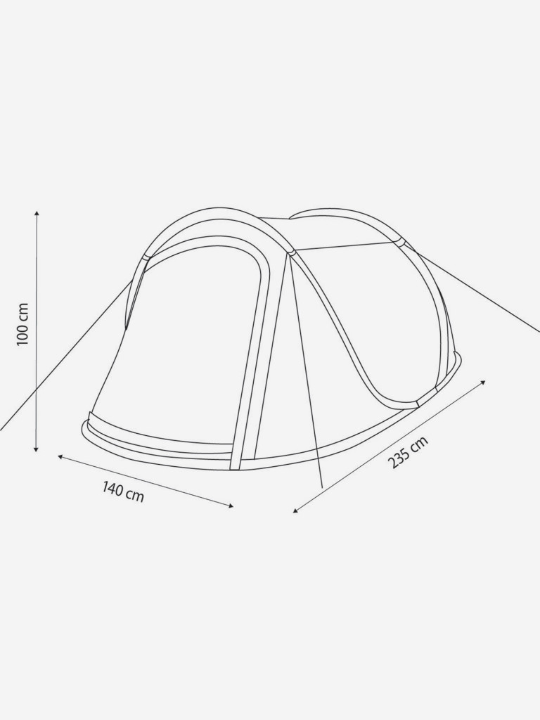 Палатка 2-местная Denton Pop Up 2 DLT