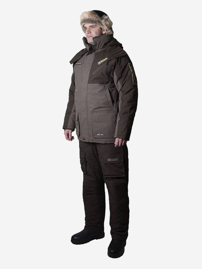 Костюм зимний Alaskan Russian Mission FS хаки/коричневый (куртка+полукомбинезон)