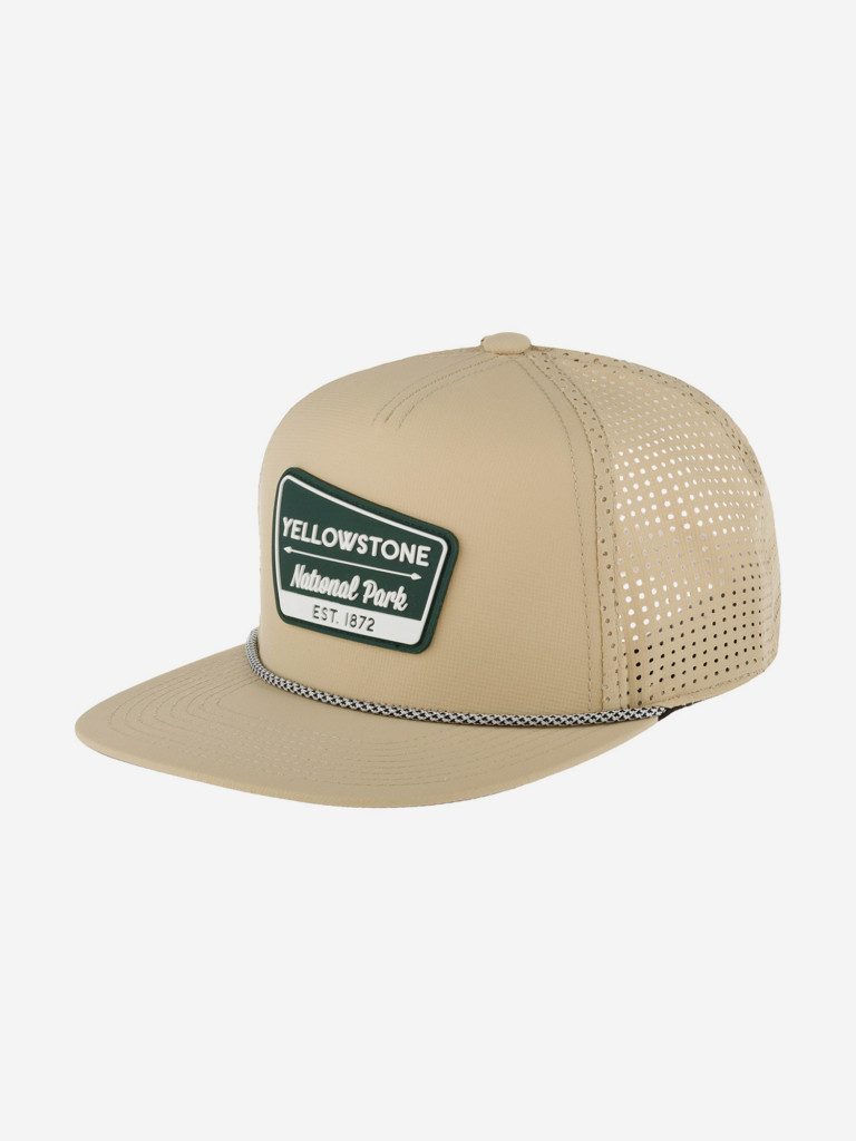 Бейсболка с сеточкой AMERICAN NEEDLE 23003A-YNP Yellowstone National Park Buxton Pro (бежевый)