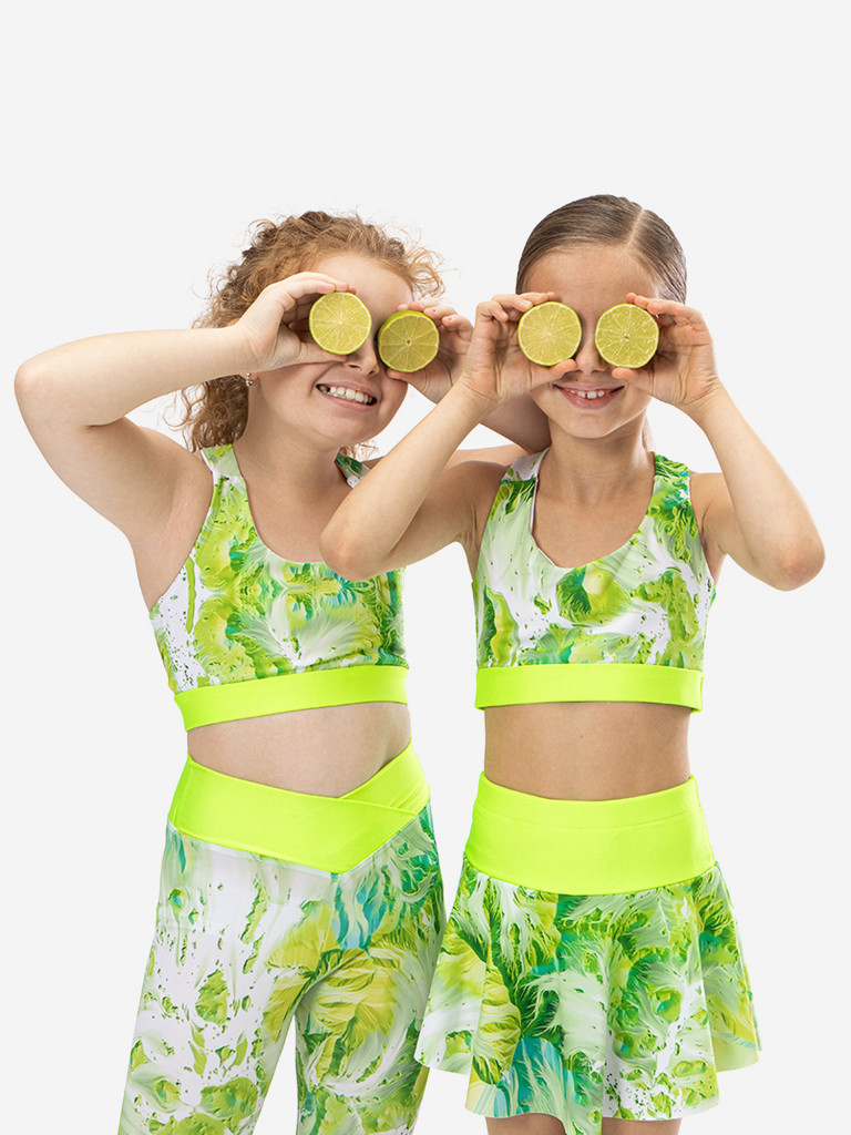 Топ спортивный ШарЛиС для девочек Drop lime