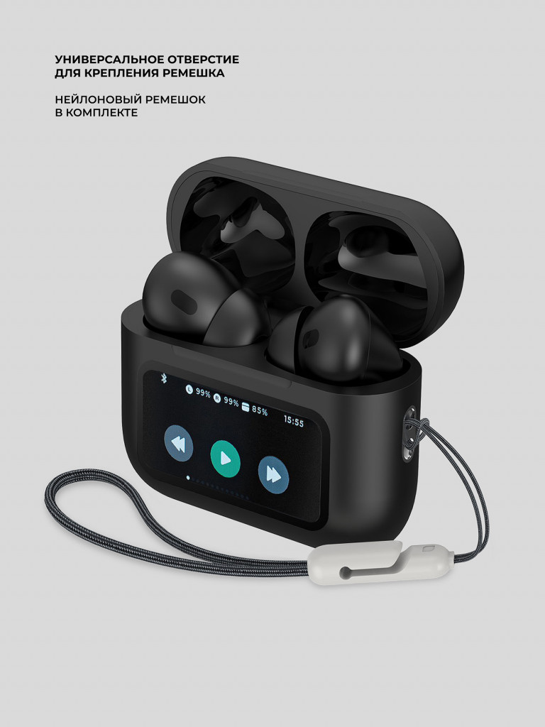 Беспроводные наушники с микрофоном Air Pro 3, шумоподавление ANC, bluetooth 5.3, 350 мАч, LCD