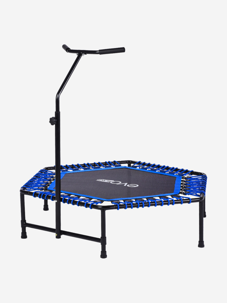 Батут спортивный для фитнеса и джампинга EVO JUMP PRO, синий