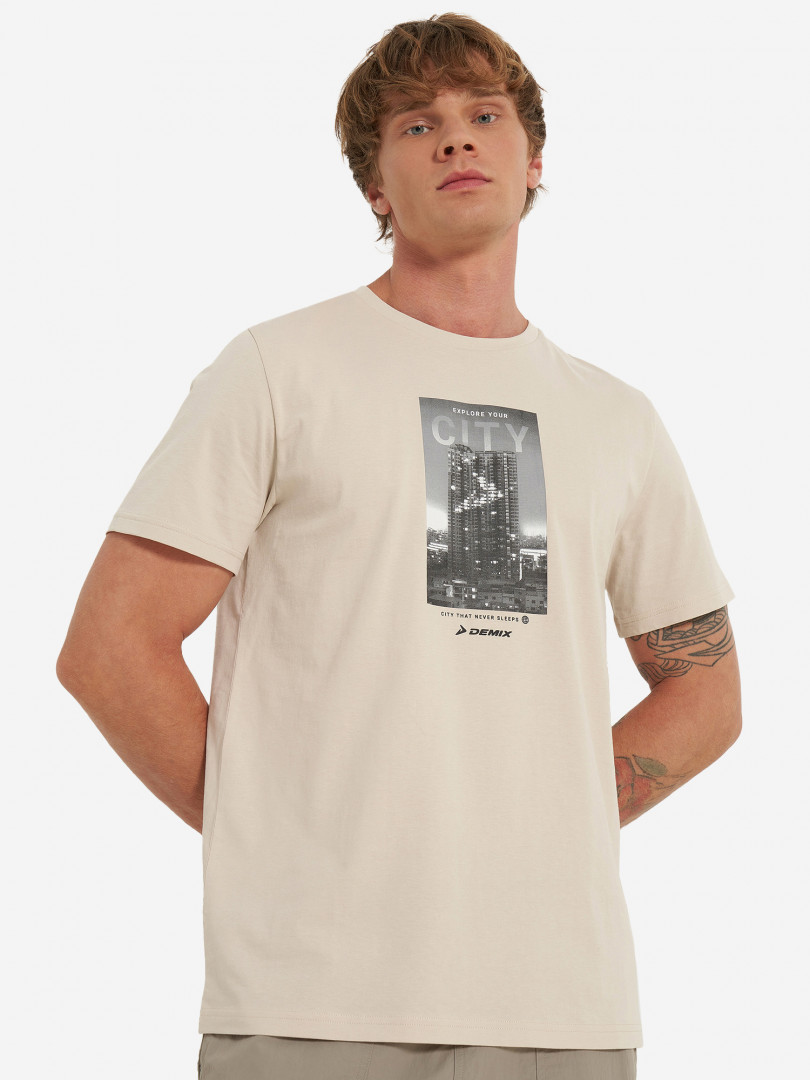 Футболка мужская Demix Бежевый 389₽