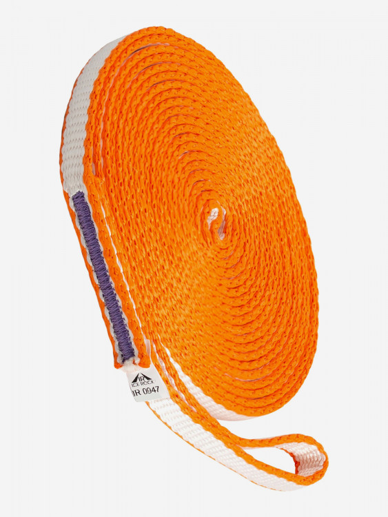 Петля 250 см. бело-оранжевая, дайнема, шир. 10 мм. Вертикаль