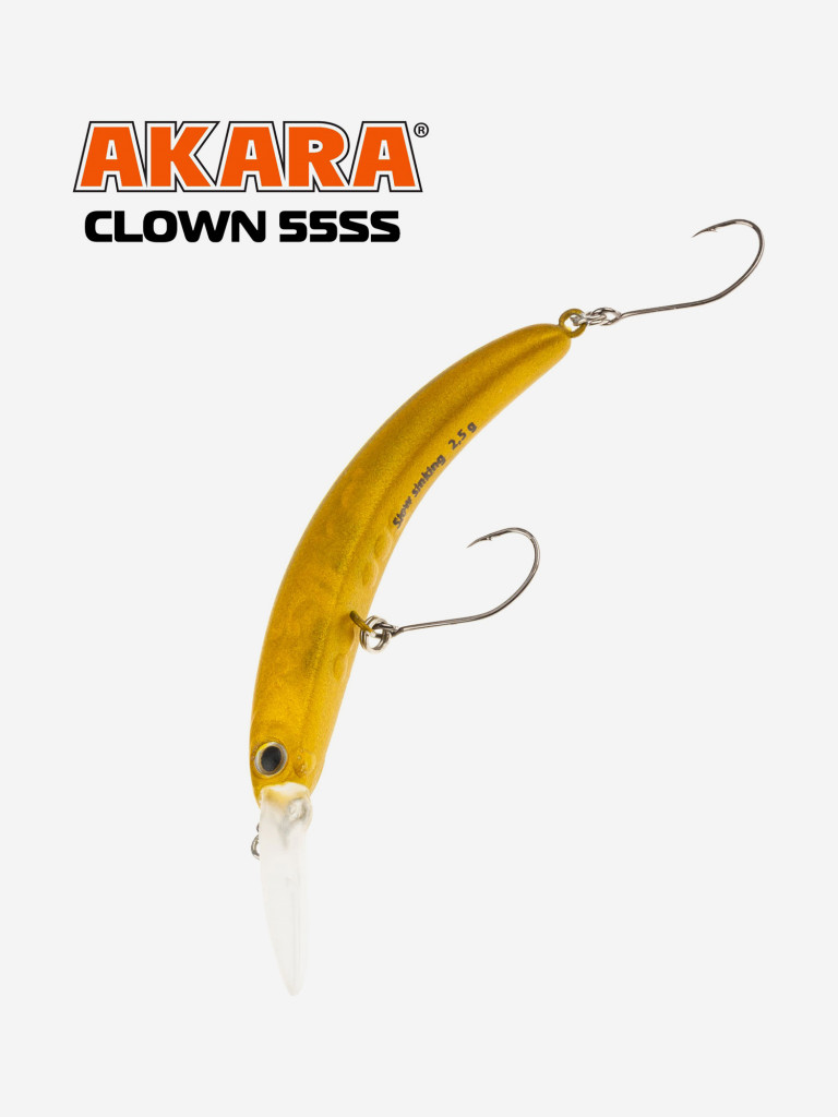Воблер Akara Clown медленно-тонущий, на форель 55 мм. 2,5 гр. A261