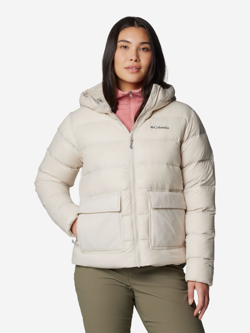 Пуховик женский Columbia Harmony Falls Hooded Down Jacket, Бежевый