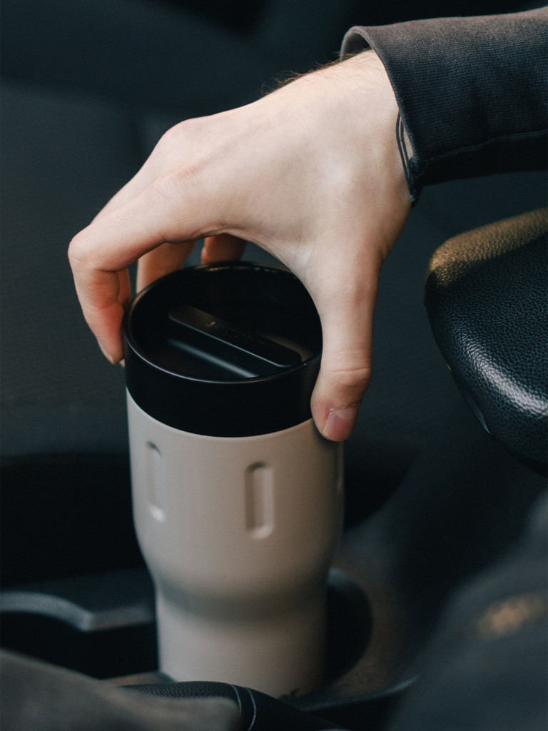 Термокружка вакуумная BOBBER Tumbler 500 мл, крышка 360, тепло до 8 часов, серый
